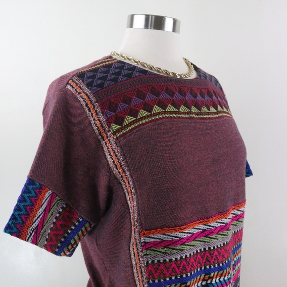 Zara Red Pattern Tunic S Dress - Picture 5 of 8